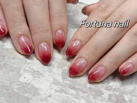 ちゅるんちゅるボルドーグラデー