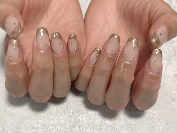 ひまりネイル(ひまりnail)/ラメフレンチ