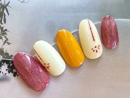 夏・浴衣ネイル