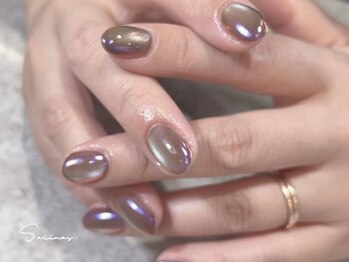 サリナスネイル(SARINASNAIL)の写真/【シンプル¥6300/マグネット¥7000】シンプルでも周りと差をつける★美フォルムで魅力が惹きたつ指先に◎