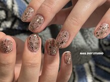 ネイルドットスタジオ 堺筋本町(NAIL DOT STUDIO)/ラメワンカラー