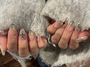 グラム バイ アンド ココ ネイル(GraM by And & coco. Nail)/ミラーグラデ