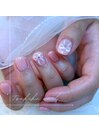 【MILKY PINK×3D RIBBON】
