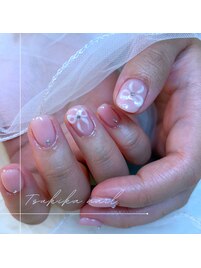【MILKY PINK×3D RIBBON】
