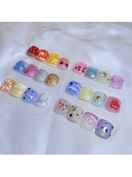 フットネイル【親指デザイン】