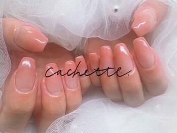 カシェット 栄店(cachette)の写真/大人可愛いデザインサンプル・ピンクベージュ系カラー多数あります♪フィルインオフで爪にも優しい施術◎