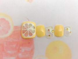 爽やかレモンネイル