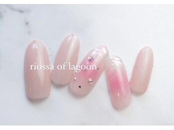 リオッサ オブ ラグーン(RIOSSA of Lagoon)/パウダー×チークネイル