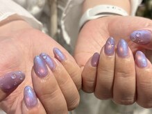 ネイルズ ララ(nails Lala)/紫陽花カラー。