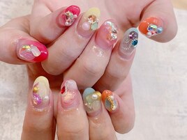 ゴテゴテニュアンスネイル