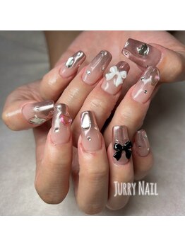 ジュリーネイル 所沢店/ハート・リボンネイル