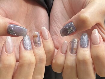 カノアネイルプレイス(KANOA nail place)/【冬】雪の結晶デザイン