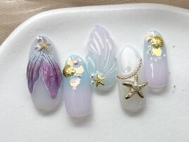 人魚のしっぽネイル/8000円