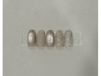 latte.nail【ラテネイル】[富山ネイル/ワンカラー/マグネット/フィルイン/長さだし]/定額デザイン　A