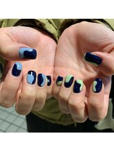 Mネイルアンドカフェ シェレステ/大人気、うねうねネイル！