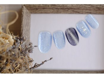 ファストネイル アスナル金山店(FAST NAIL)/紫陽花　塗りかけ　【11277】
