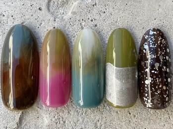 フリークネイル(FREAK Nail)/秋カラーPOPニュアンス ¥10000