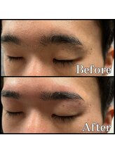 眉毛男子 新宿店/キリッと眉【 before / after 】