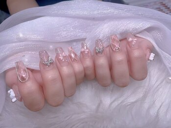 スノーネイルサロン 新宿店(Snow nail salon)/チェック/蝶々