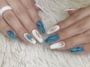 夏ニュアンスネイル
