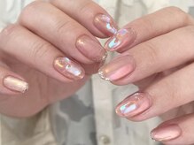 アイネイルズ 渋谷店(I nails)/【Yuki.f】オーロラピンク
