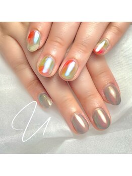 スタジオ結(STUDIO結)/カラフルニュアンス×オーロラ