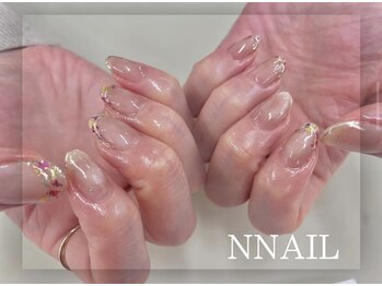 押し花×マグネットネイル