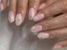 マット/お花ネイル