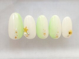 グリーン縦グラデ定額6500円