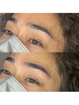 ボスブロウ 藤が丘駅前店(BOSS BROW)/ 【メンズ眉毛】　before　after
