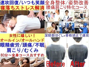 定禅寺セディナ整体の写真/定禅寺通り１分！首肩腰改善しない方 独立19年スゴ腕速攻！コインＰ隣り/遠方来店多数！21時迄仕事帰りも◎