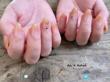 アイネイル 小倉(ai nail)/カラグラ２本Art