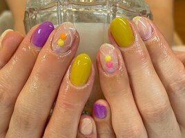 マーブル/夏ネイル/カラフル