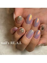 ネイルズリアル(nail's REAL)/オーロラミラーネイル