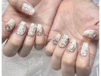 マリアージュ(Mariage)/冬ツイードネイル