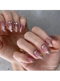 綺麗目キラキラネイル♪