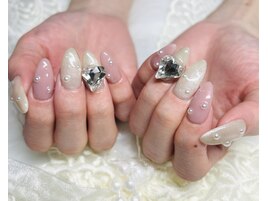 バレンタインネイル