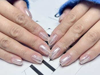 ハチドビューティ(8Do Beauty)の写真/【新規限定オフ無料】大人上品持ち込みネイルが¥8980★パーツ追加も◎大人の上品さを引き立てる仕上がり*