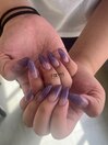 ラメグラデーション×スカルプ