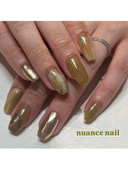 ビューティマーケット アングゥ(BEAUTY MARKET ungu)/抹茶ニュアンスネイル