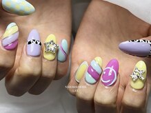 ラックス 神戸元町(LAX)/もこもこハッピーネイル