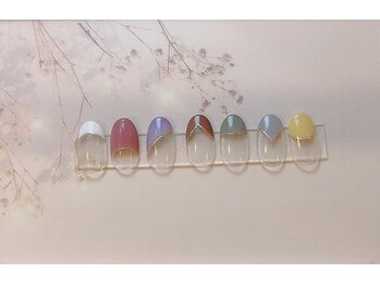 ネイール(Naiiiiil)/フレンチ×ラメライン