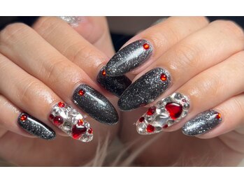 ルナール(Renard)/ヒョウ柄フレンチネイル