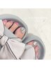 【Foot】親指2本埋め尽くし+ワンカラー　¥7700