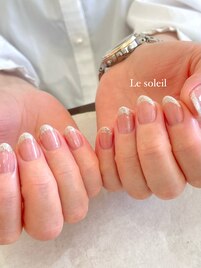 ラメフレンチ♪by mikiko