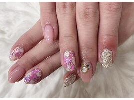 (中原)シェル埋めつくしネイル