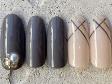 フリークネイル(FREAK Nail)/ラインビジューグレー ¥8500