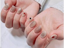 アンジュネイル(Angenail)/ブラウンニュアンスネイル★定額