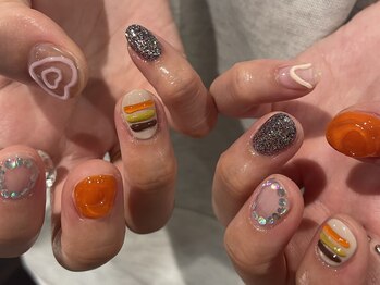 グラム バイ アンド ココ ネイル(GraM by And & coco. Nail)/ぷくぷくネイル