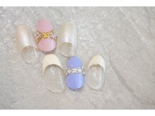 ブリオン 六本松店(Bullion)/スパークルリボンネイル